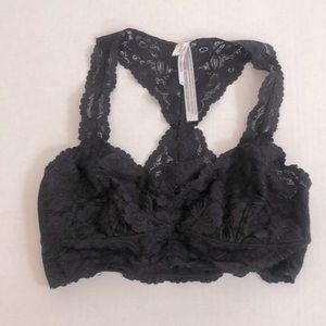 Free People Galloon Black Lace Racerback Bralette